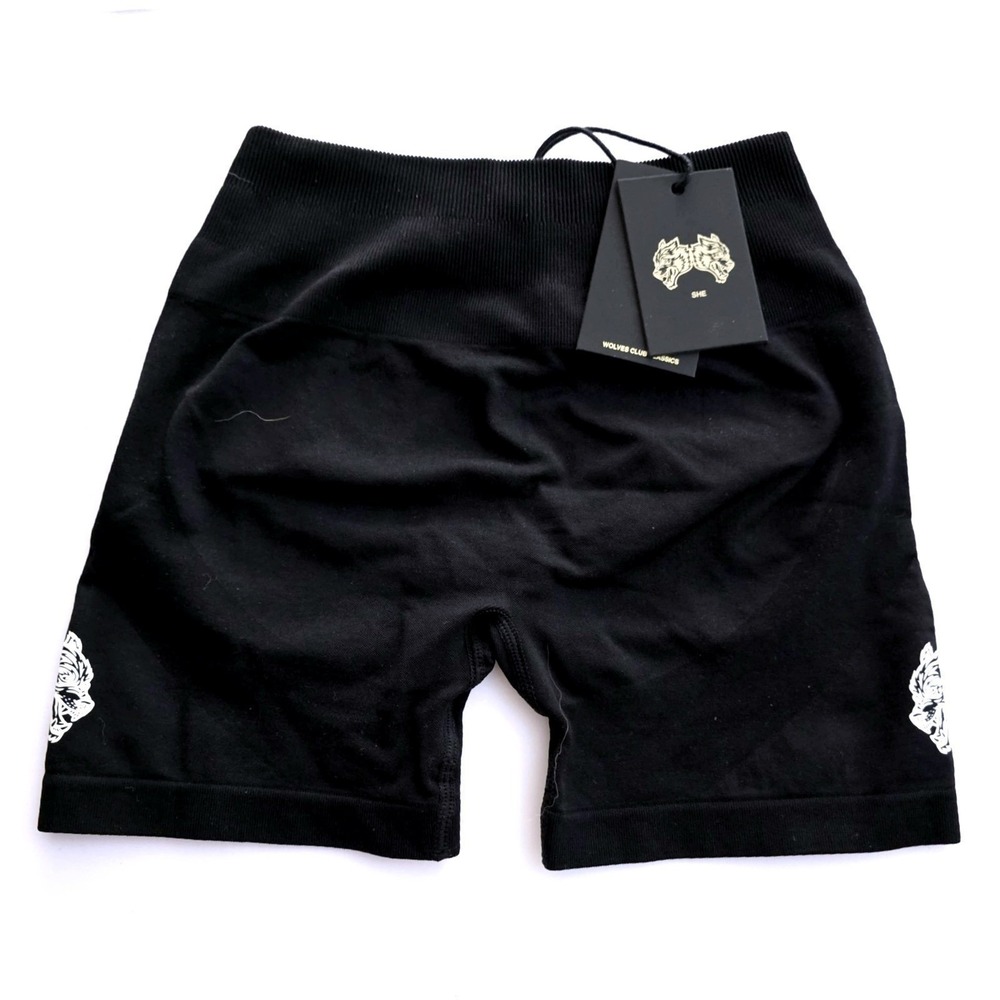 Darc Sport SHE Wolves Forever Everson Seamless Training Shorts Women Small Black